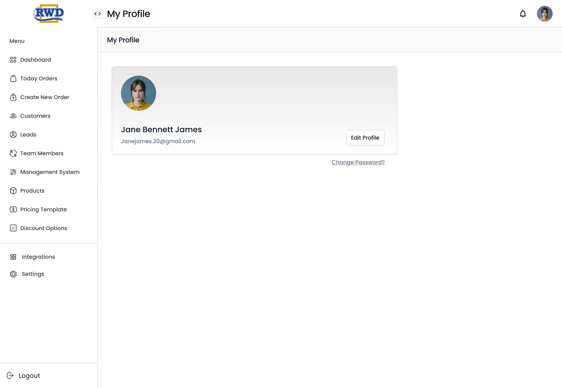 RWD Order Management Dashboard — B2B Wholesale Admin Portal — 02